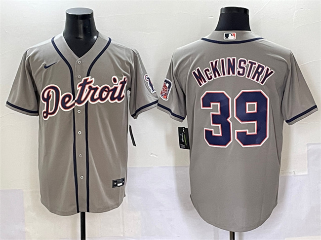Men's Detroit Tigers Custom Grey Cool Base Stitched Baseball Jersey Men's Detroit Tigers Custom Grey Cool Base Stitched Baseball Jersey